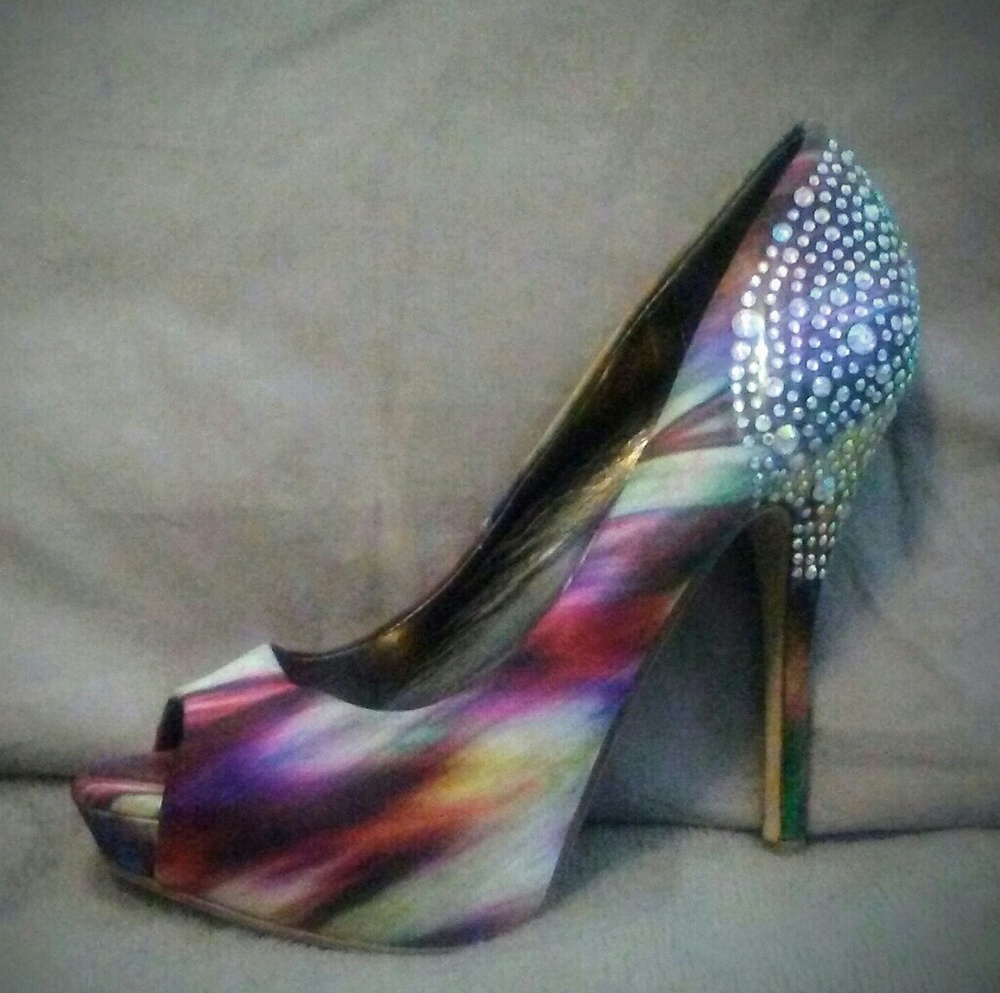 Jeweled Peeptoe Pump by ALDO